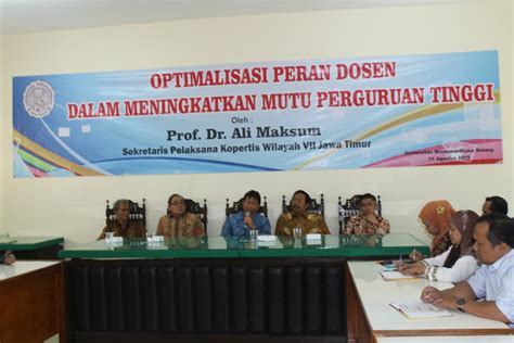 Universitas Wisnuwardhana Malang OPTIMALISASI PERAN DOSEN DALAM