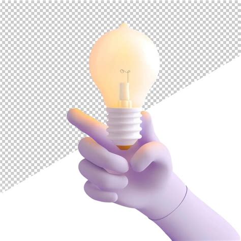 Premium Psd A Person Holding A Light Bulb That Says Quot Light Bulb Quot