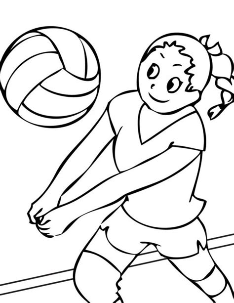 Imágenes Para Pintar De Voleibol Colorear Imágenes