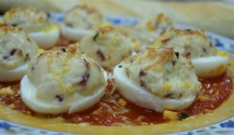 Receta De Huevos Rellenos Gratinados