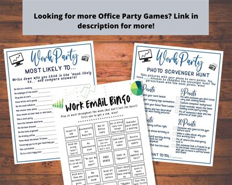 Office Party Game Work Party Game Find Someone Who Team Building Game Work Ice Breaker