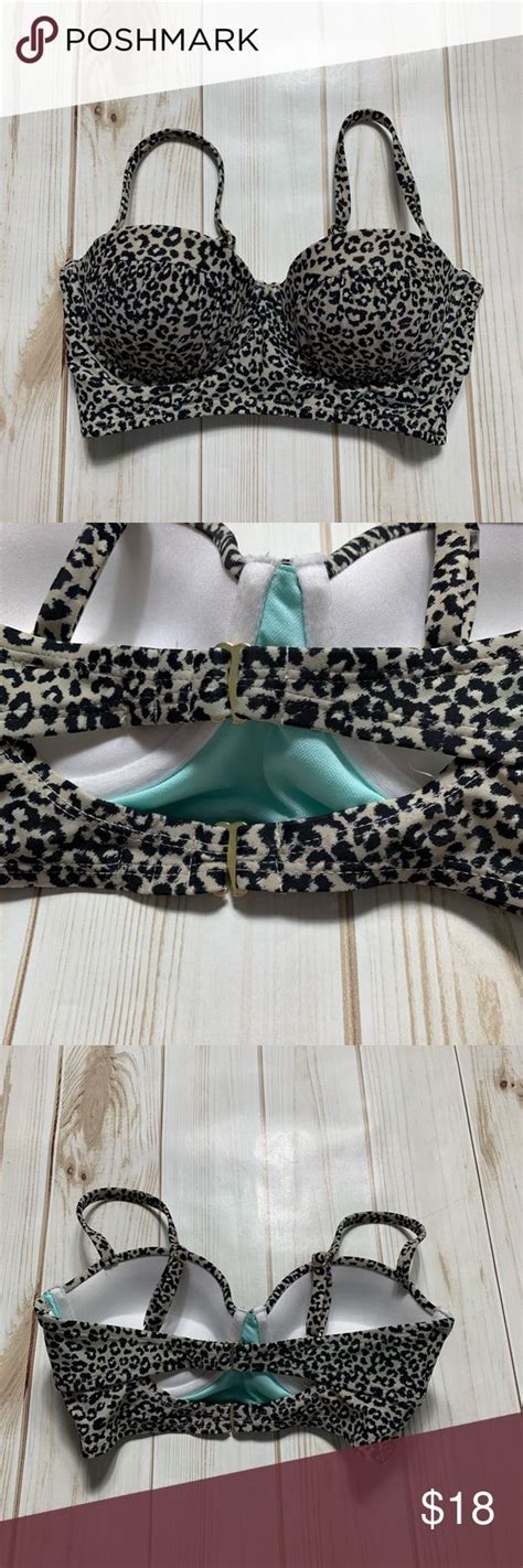 NWOT Leopard Print Push Up Bikini W Two Clips Never Worn Bundle To