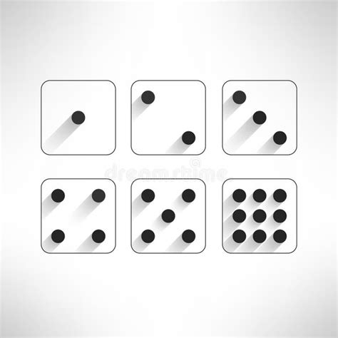 White Dice Vector Stock Illustrations 11840 White Dice Vector Stock