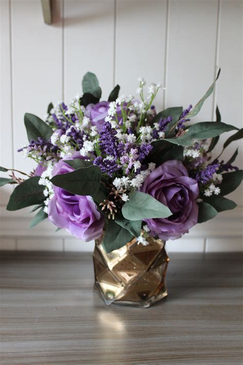 Purple Wildflower Centerpieces