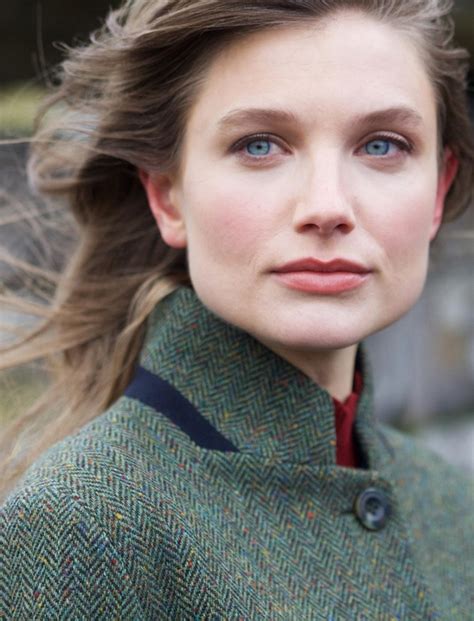 Pamela Magee Donegal Tweed Coat - Green Herringbone