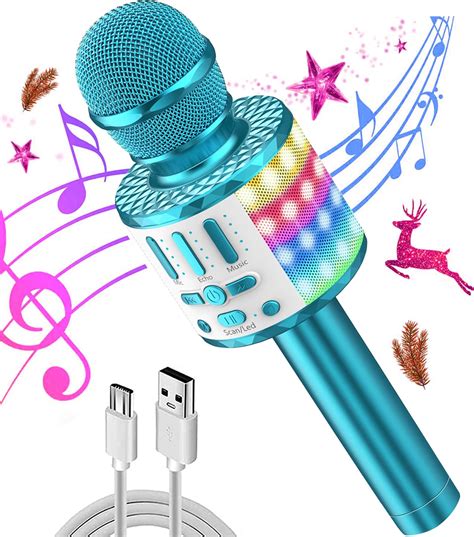 Fede Microfono Karaoke Bluetooth Wireless Per Bambini Karaoke