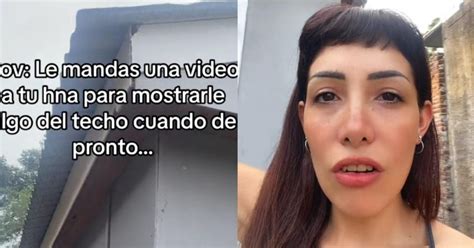 Susto En Tiktok Grab Un Video Para Mostrarle Algo A Su Hermana Y