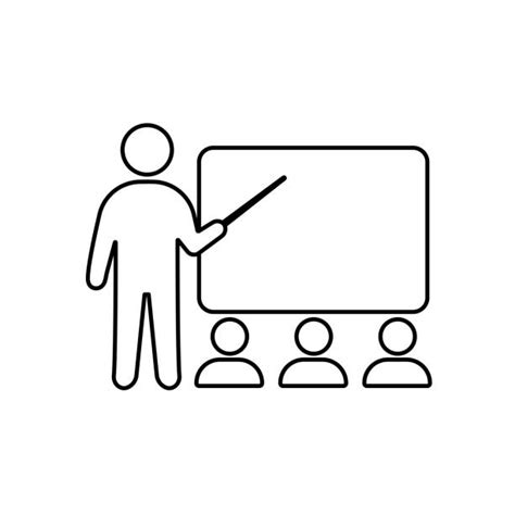 70 Teacher In Front Of Chalkboard Stock Illustrations Royalty Free