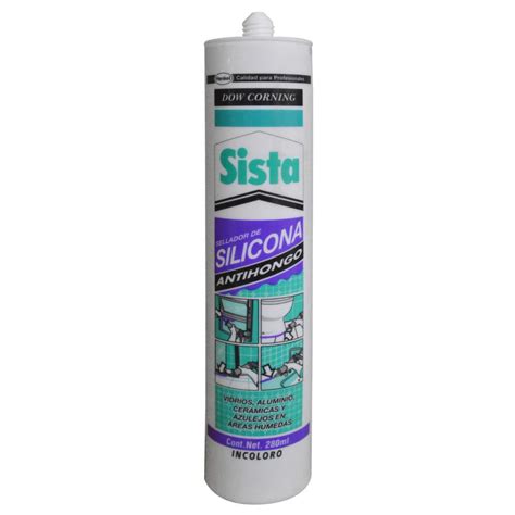 Silicona Tubo Sista Dow Corning Transparente Antihongos 280