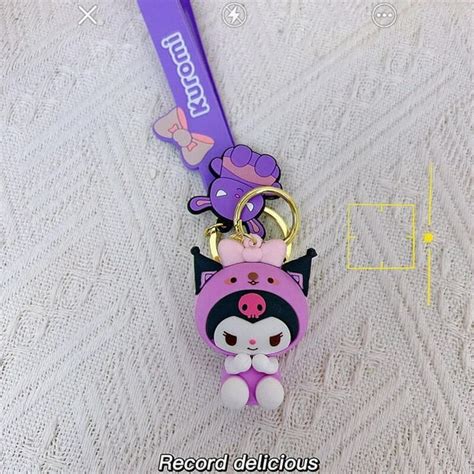 Llavero De Silicona De Anime Sanrio Colgante De Hello Kitty My Melody