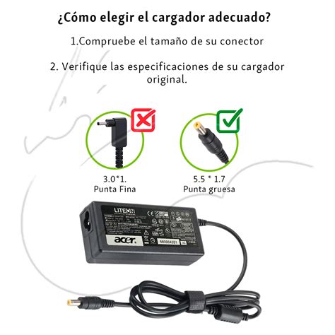 Ripley CARGADOR ACER 19V 2 37A 45W 5 5 1 7 PUNTA GRUESA