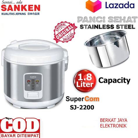 Harga Promo Sanken Rice Cooker Liter Sj Penanak Nasi