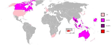 Chinese diaspora map [1,003 × 414]. : r/China