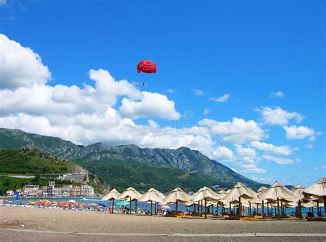 Becici beach, Montenegro stock photo. Image of becici - 16183210