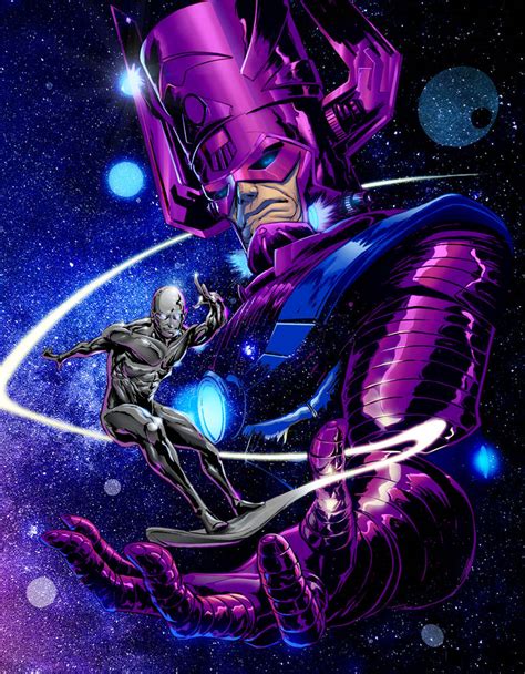 Galactus and Silver Surfer by EComrad on DeviantArt