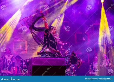 Female Artist Performing Kalbelia Dance Of Rajasthan At Pushkar Fair