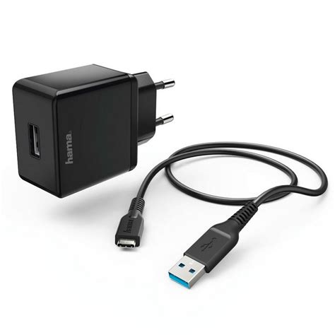 Hama Ladeset Usb Type C 2 A Ladegerät Usb C Kabel 1 M Schwarz Online Kaufen Otto