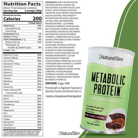 Metabolic Protein® Chocolate Y Coco 10 Plus® Naturalslim Usa