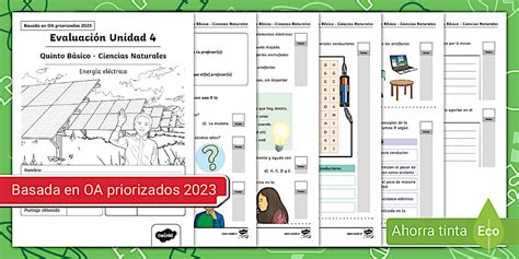 Prueba 5º Básico Unidad 4 de Ciencias Naturales Twinkl