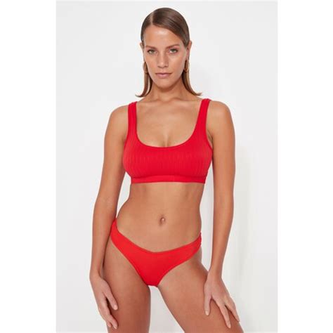 Trendyol Bikini Top Red Plain EPonuda