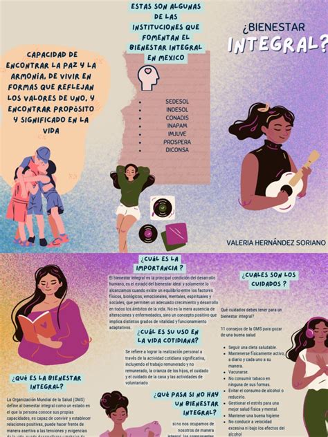 Tríptico Bienestar Integral Pdf Sicología