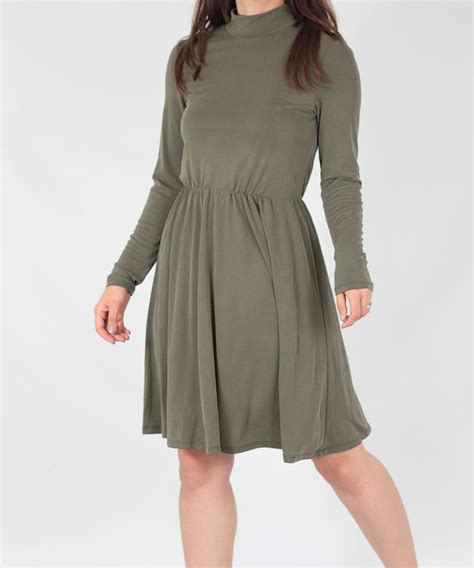 Rochie Scurta De Prim Var Toamn Object Cu Nasturi Verde Tm