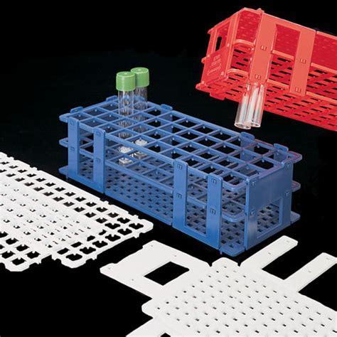 Deltalab Square Holed Test Tube Rack With Grip For 13mm Tubes