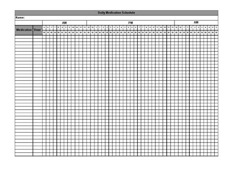 Daily Medication Schedule Template - Organize and Track Your Medication ...