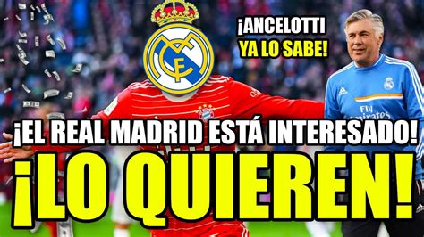 POSIBLE FICHAJE EL MADRID INTERESADO EN ESTE CRACK DEL BAYERN