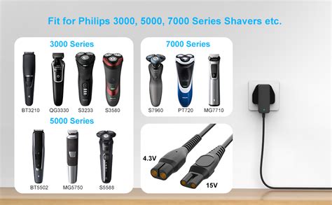 Berls Philips Shaver Charger For Beard Trimmer Razor Power Cord For