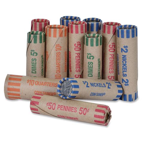 Coin-Tainer Tubular Coin Wrappers - 1000 per box - LD Products