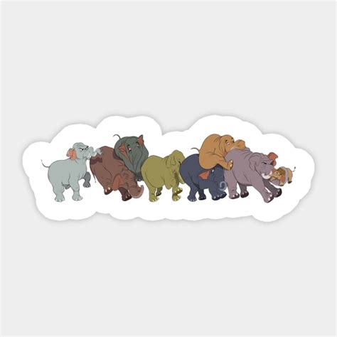 jungle book elephants - Jungle Book - Sticker | TeePublic