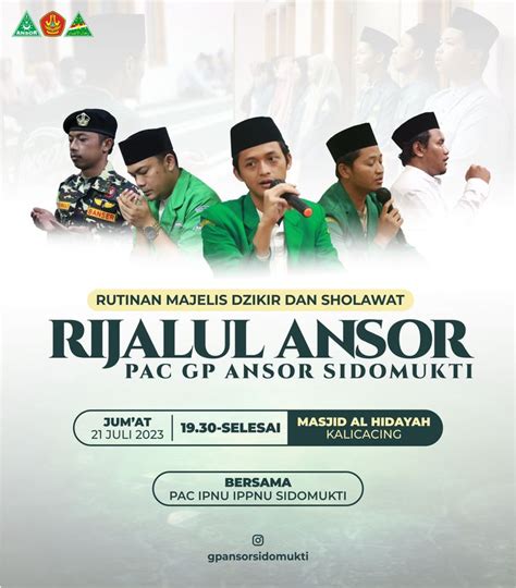 RIJALUL ANSOR Desain Poster Desain Pamflet Desain