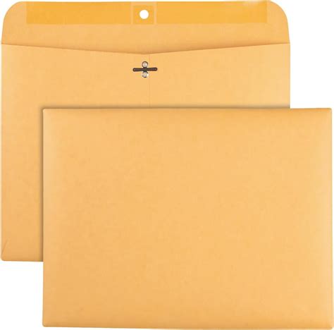 Amazon Quality Park 9 X 12 Clasp Envelopes Deeply Gummed Flaps