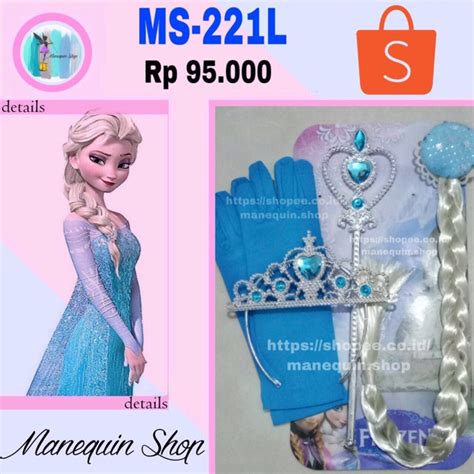 Jual Frozen Elsa Crown Set In Shopee Indonesia