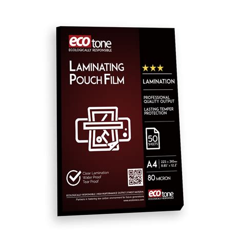 Laminating Pouch Film A4 Premium Laminating Pouch 225x310mm 80 Micron