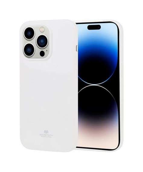 Obal na mobil iPhone 14 Pro Max Mercury Jelly Case bílý kryt ProMobily cz