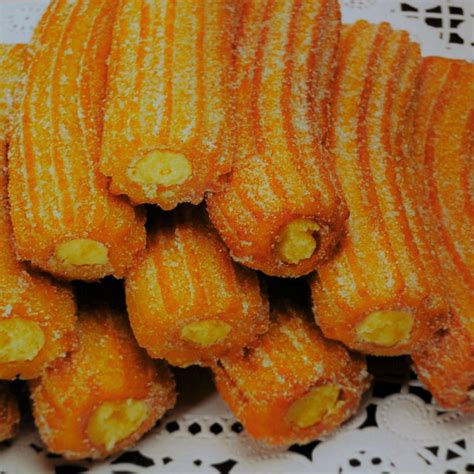 Churros Rellenos De Crema Churrer A Las Palmeras