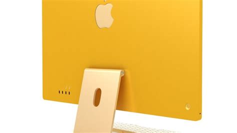3D модель Apple iMac 24 дюйма 2021 г. Желтый - TurboSquid 1838430