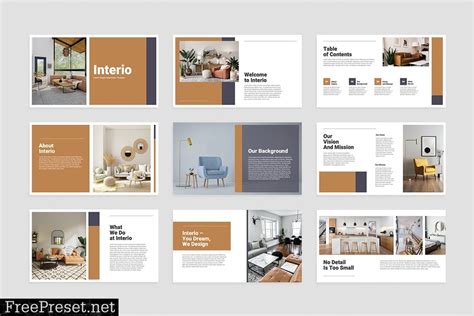 Interior Design PowerPoint Presentation Template 5RQPPJM