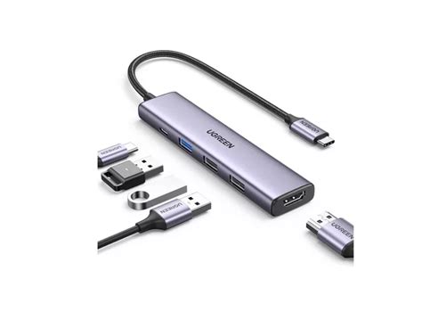 Ripley ADAPTADOR UGREEN CM511 15597 5 EN 1 USB C USB 3 0 HDMI 4K