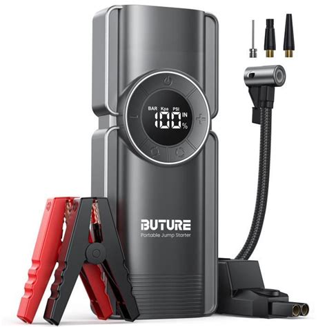 Buture Booster De Batterie Compresseur D Air 2500A 20000mAh Chargeur