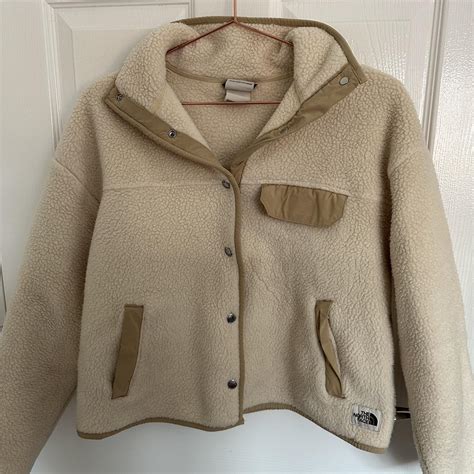 The North Face Sherpa Jacket Beige Cragmont Jacket Depop