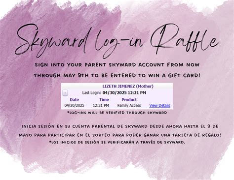 Kahok - 🚨SKYWARD LOG-IN RAFFLE🚨 Sign in to your parent Skyward account