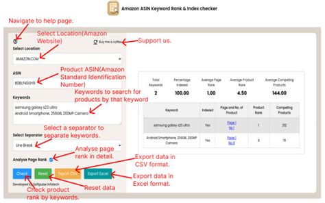 Amazon Asin Keyword Rank Index Checker Google Chrome I In Eklenti Ndir