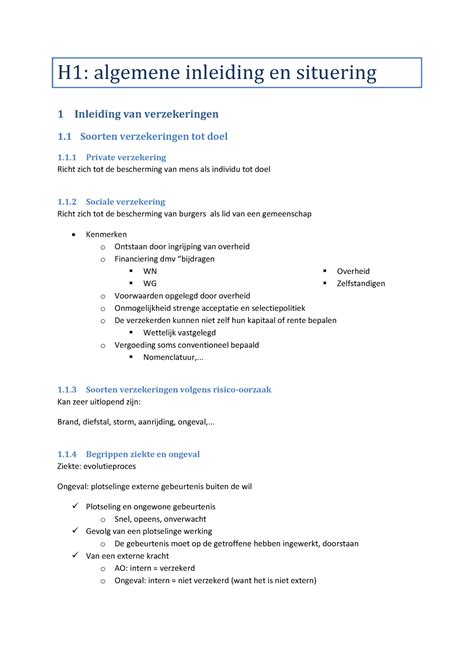 Samenvatting Compleet H Algemene Inleiding En Situering