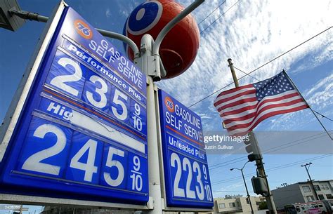 A Sign Advertising Gasoline Prices At Well Over 2 Per Gallon At A