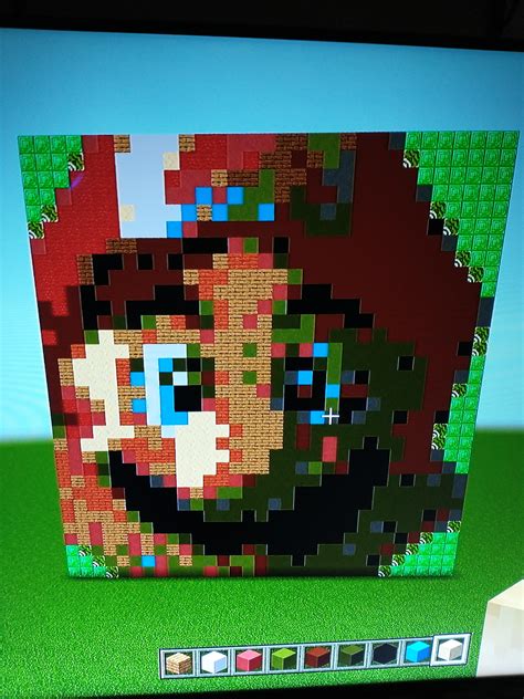 here's a Mario head I tried to make : r/Mario