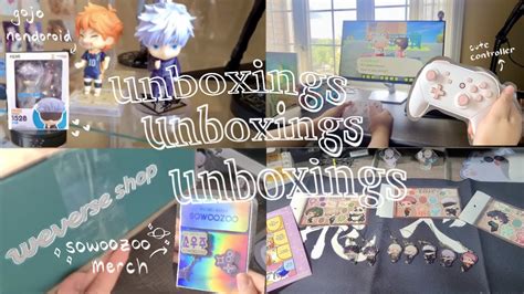 Unboxing Vlog Weverse Merch Cute Controller Amiami Haul Gojo