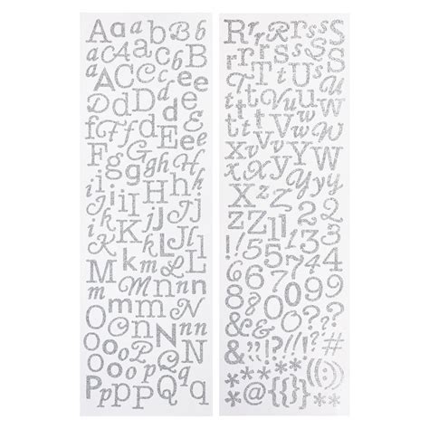 Recollections™ Glitter Alphabet Stickers Michaels